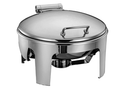 ROUND SPRING HINGED INDUCTION CHAFING DISH