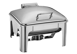 2/3 SIZE SPRING HINGED INDUCTION CHAFING DISH