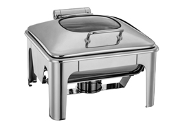 2/3 SIZE SPRING HINGED CHAFING DISH