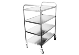 Four tier service trolley