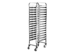 16 Tier GN Pans Trolley