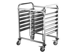 Double line 6 Tier x 2 GN Pans Trolley
