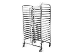 Double Line 16 Tier x 2 Bakery Pans Trolley