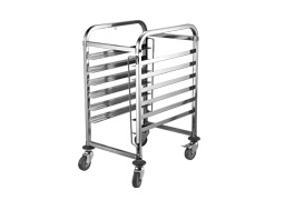 6 Tier bakery bun pan trolley