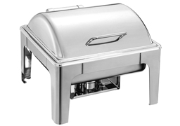 2/3 size spring hinged chafing dish 