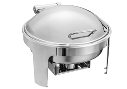 Round spring hinged chafing dish with Ф35cm food p
